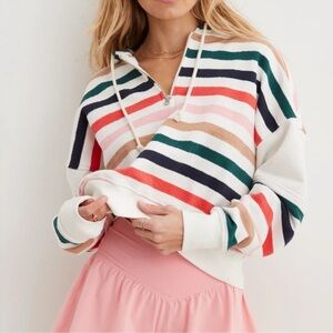 Aerie Restart Quarter Zip terry cloth XL NWOT